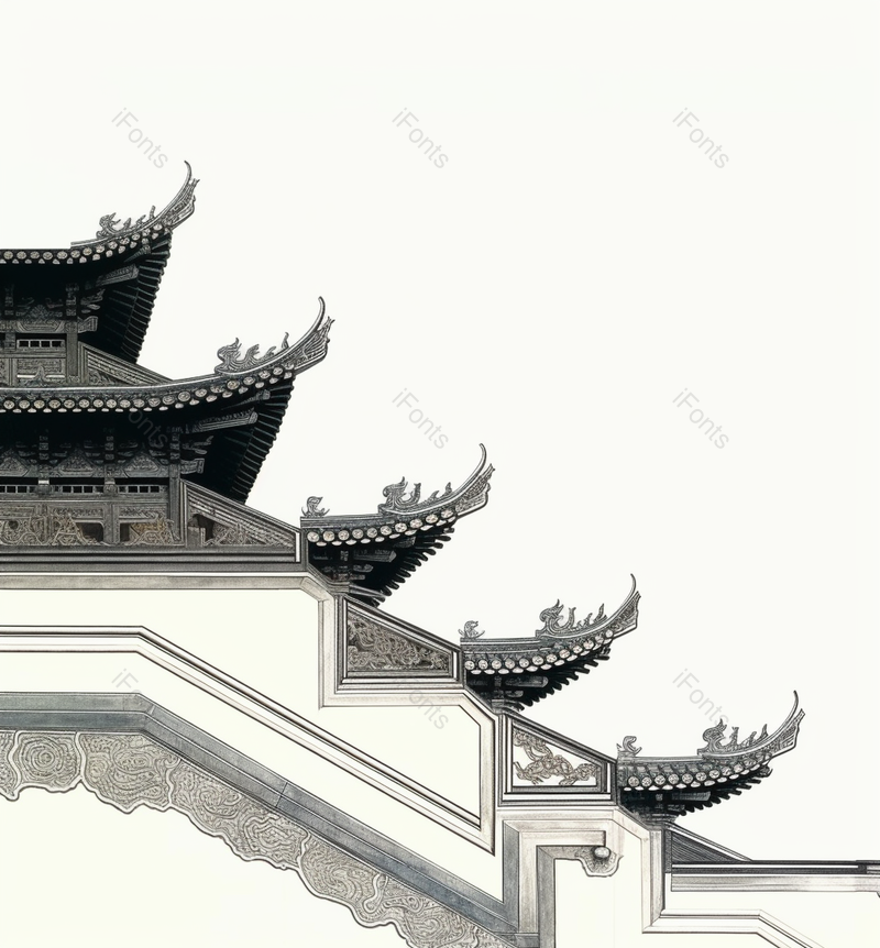 山东台儿庄古城天下第一庄屋檐建筑传统文化,高清,摄影图,摄影图片,图片大全,摄影图免费下载